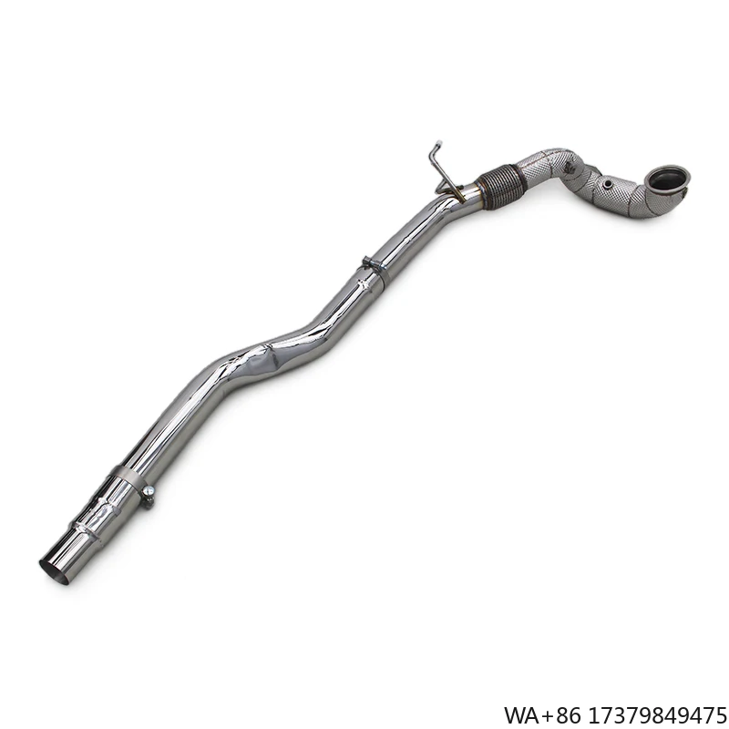 

OEM Straight Downpipe Exhaust System for VW GOLF 8R 2019-2023 Stainless Steel Front Tube With Heat Shield