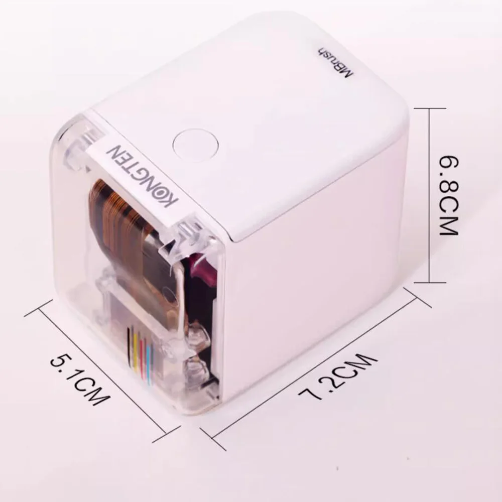 Handheld Color Inkjet Printer, Adequado para Alimentos Pequenos, Café, Mini DIY Labels, Cartões