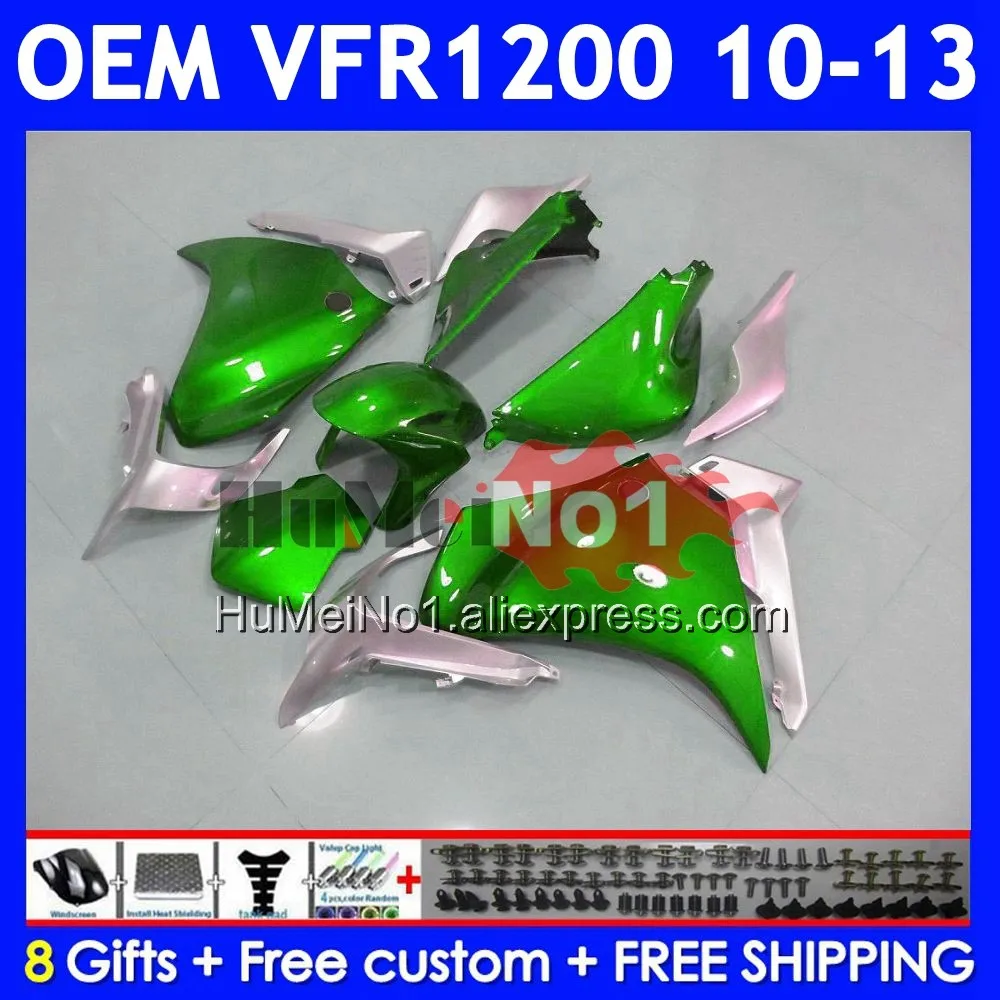 Injection For HONDA Crosstourer VFR 1200 VFR1200 Metal Green RR CC 71No.3 VFR1200RR 10 11 12 13 2010 2011 2012 2013 Fairings