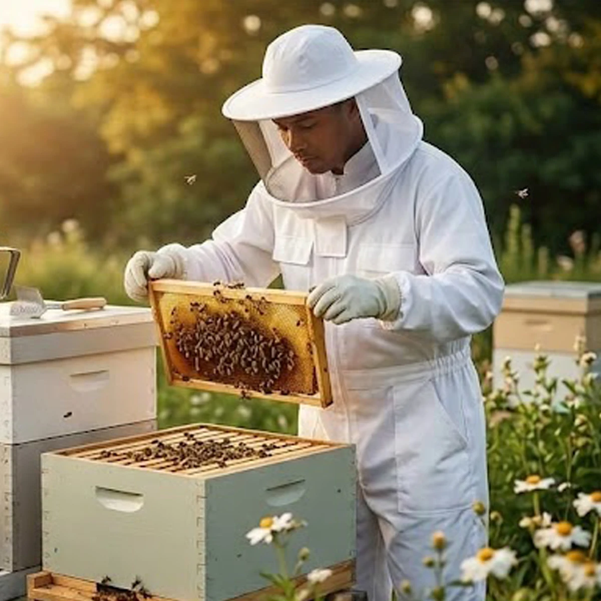 Anti-bee Clothing Beekeeping Protection Protective Suit Professional Costume Beekeeper Boy Safety Clothes Breathable Keeping Top