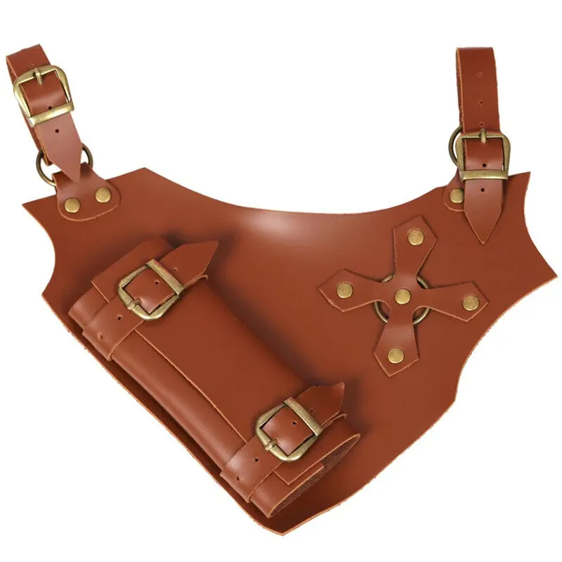 Piraten Zwaarden Holster Kikker Houder Mannen Middeleeuwse Faux Lederen Sling Krijger Taille Schede Vintage Cosplay Zwaard Houder Uniesx