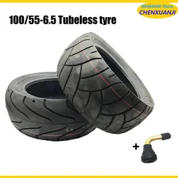 11inch 100/55-6.5 Tubeless Tire 90/65-6.5 100/65-6.5 Thickened Wear-resistant Vacuum Tyre with Air Valve for Electric Scooter