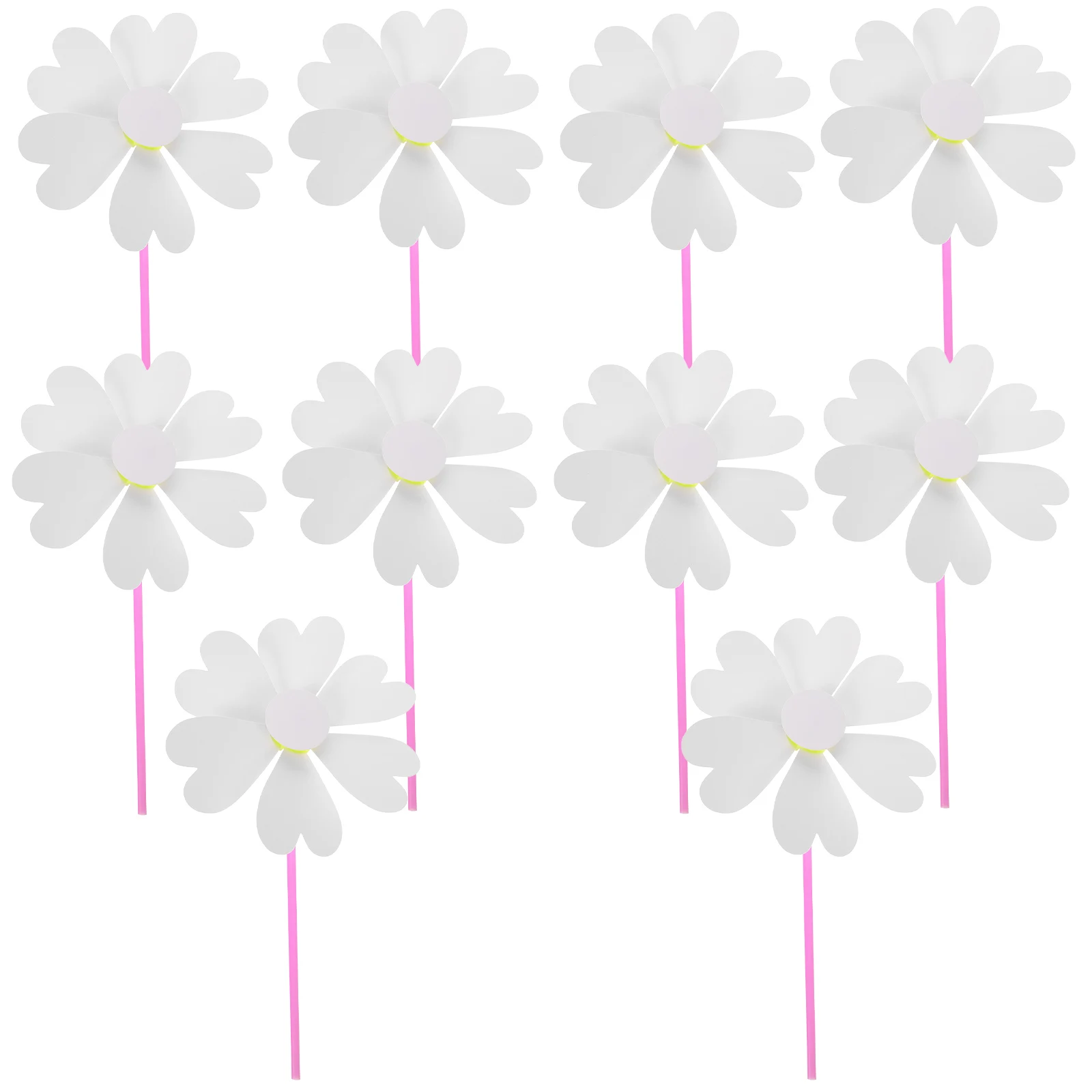 

10 Pcs Windmill Coloring Toys Blank Pinwheels for Kids DIY Paper Craft Unfinished Graffiti Outdoor Fun Bird Deterrent