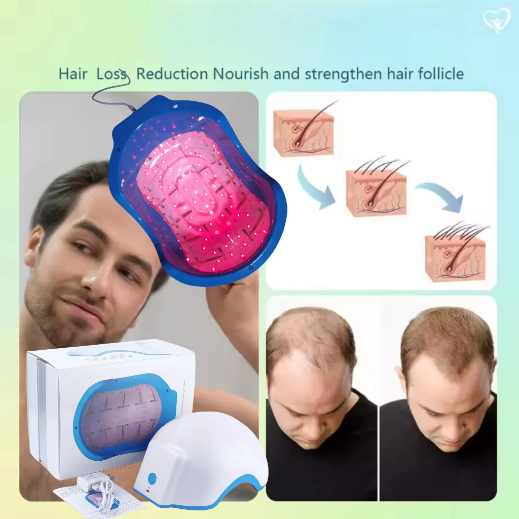 

Red Light Laser Therapy Helmet for Hair Thickening & Anti-Baldness Treatment