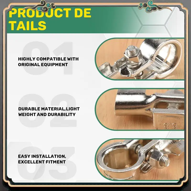 

M45K-1 Pair Battery Terminals Connectors Clamps Copper Battery Terminal Kit With Battery Corrosion Terminal Protectors 17Mm