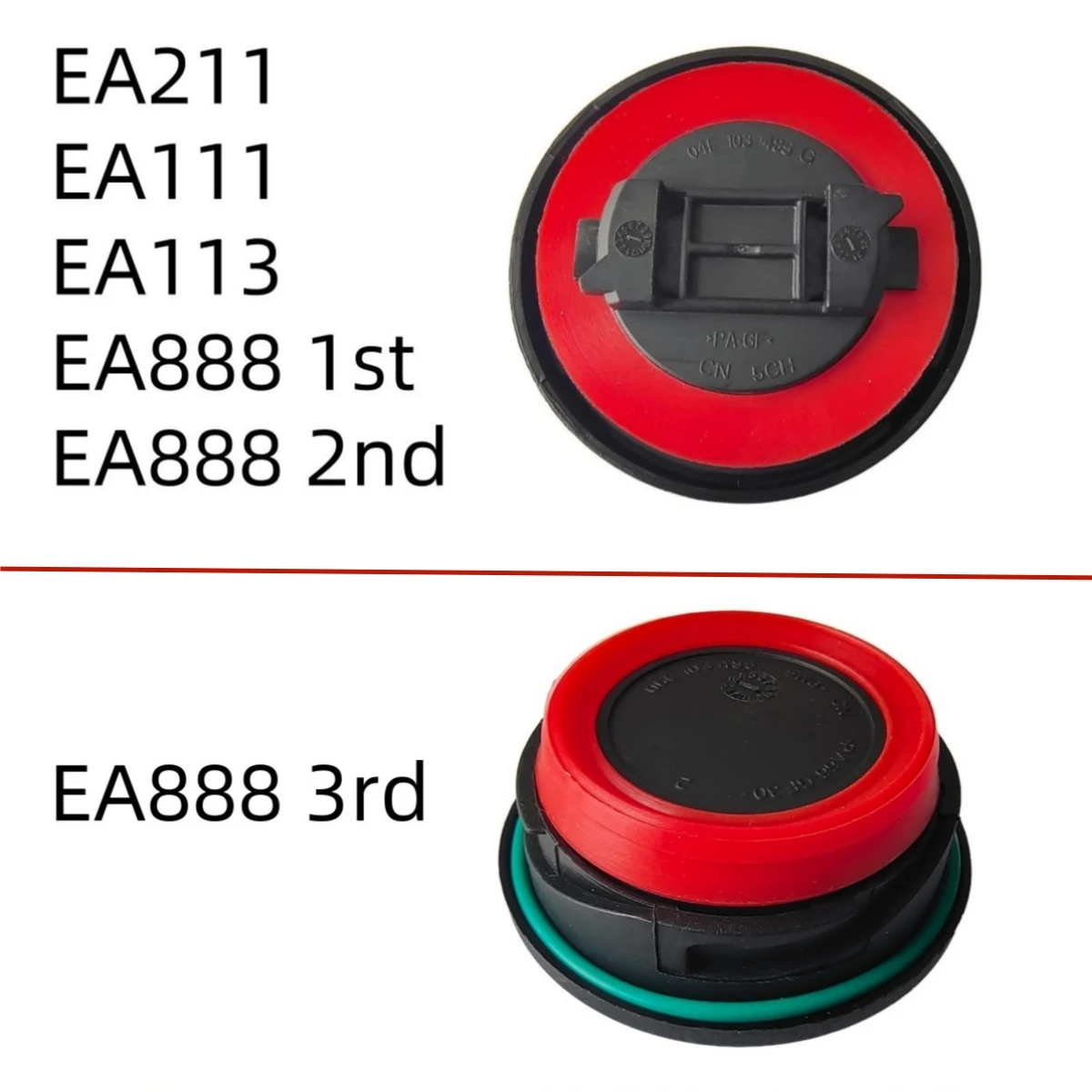 Gumowa uszczelka korka wlewu oleju EA888 EA211 EA111 EA113 do VW Golf 4 5 6 7 GTI Passat B5 B6 B7 B8 Audi A4 A6 A5 Q5 S4 Q3
