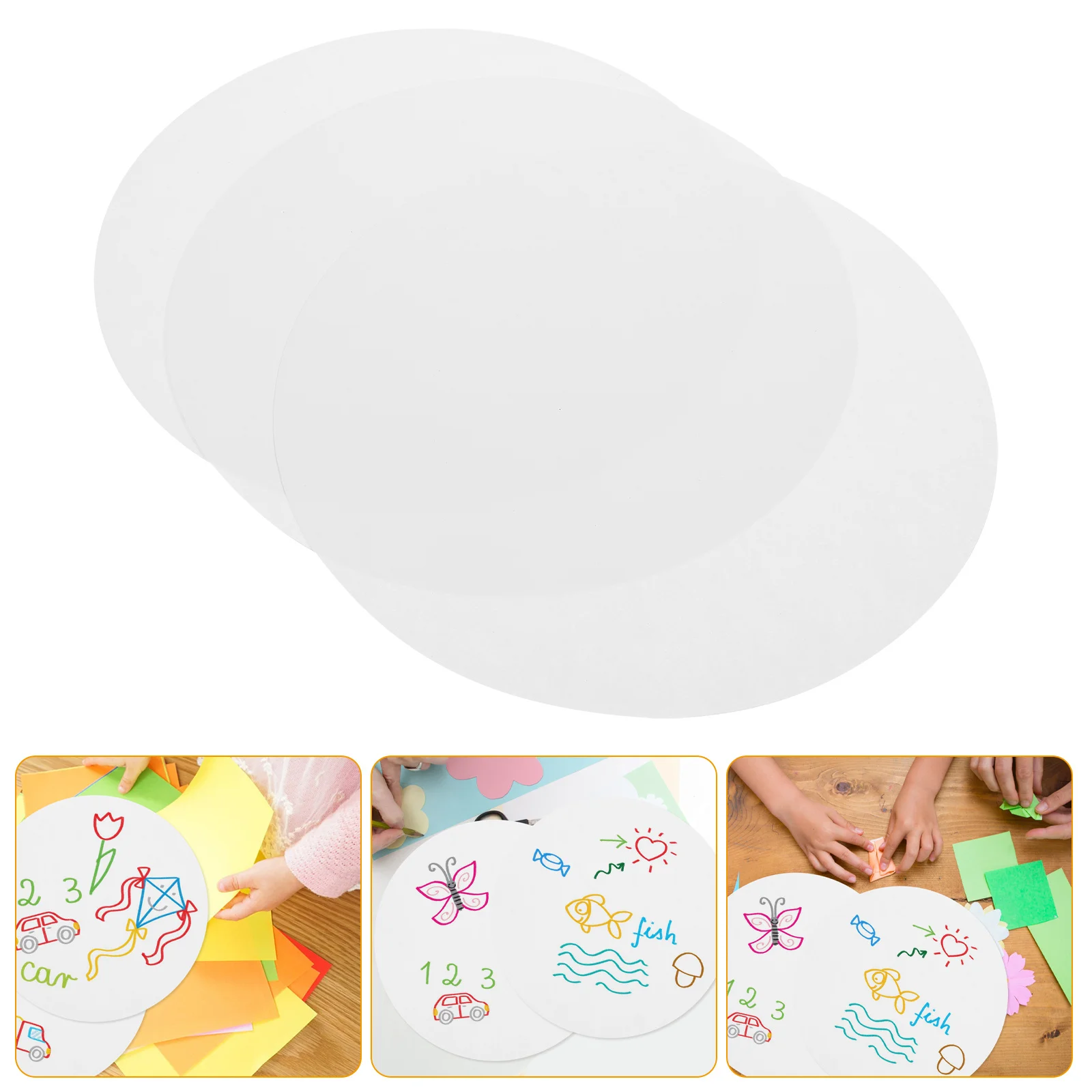 1 Bag Blank Paperboard DIY Painting Card Paper for Crafts Making DIY Craft Supplies Drawing Card Paper for Origami Art