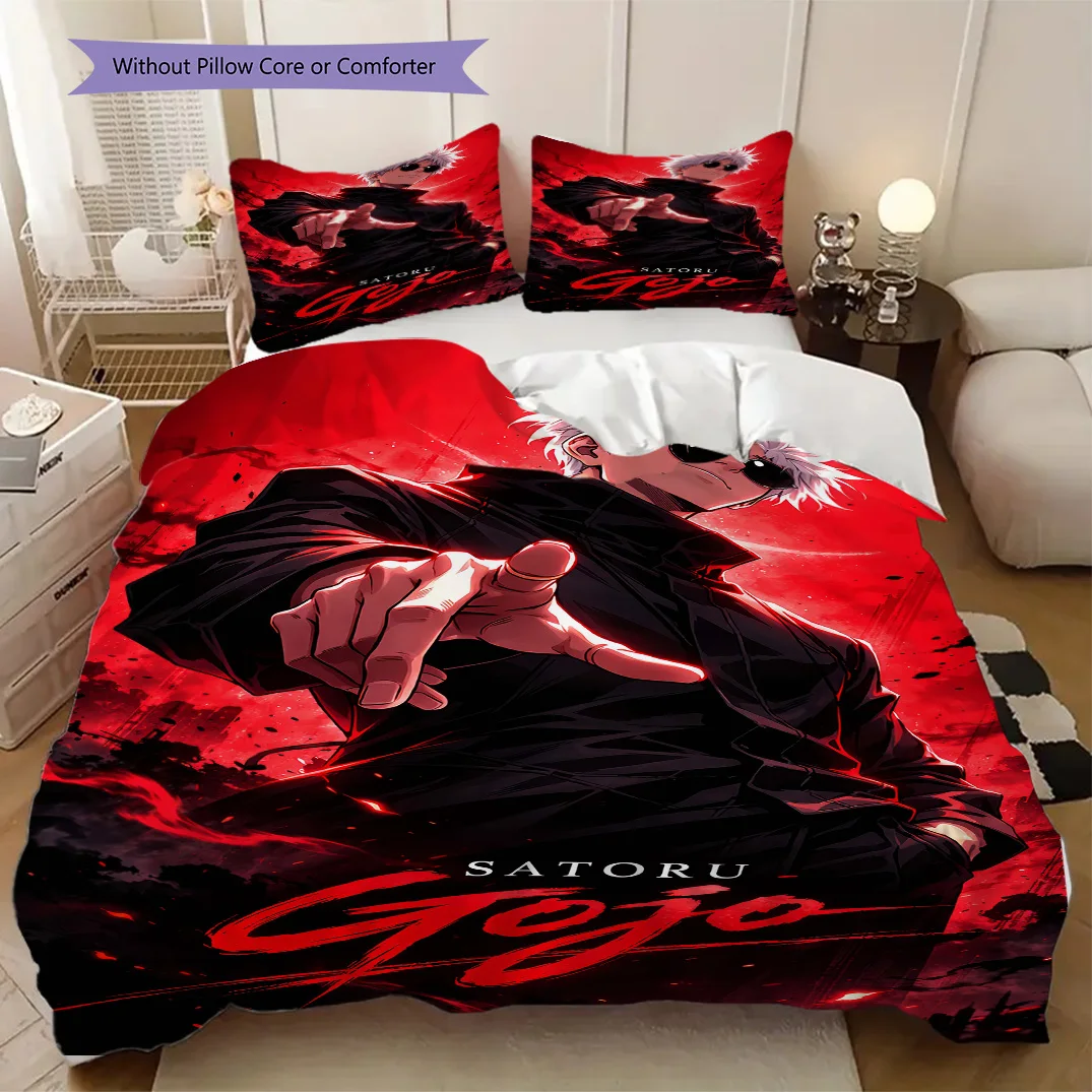 Gojo Satoru Soft Comfortable Duvet Cover, Children's Bedding Set Gift, Extra Large Size, Various Sizes Available LXR176