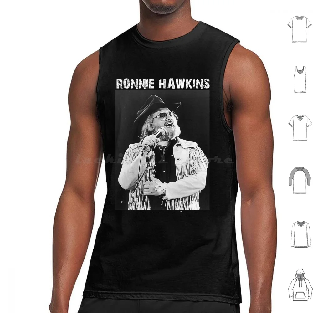 Ronnie Hawkins Tank Tops Vest Sleeveless Ronnie Hawkins Supercroix The Band Ronnie Hawkins The Last Waltz Who Do You Love