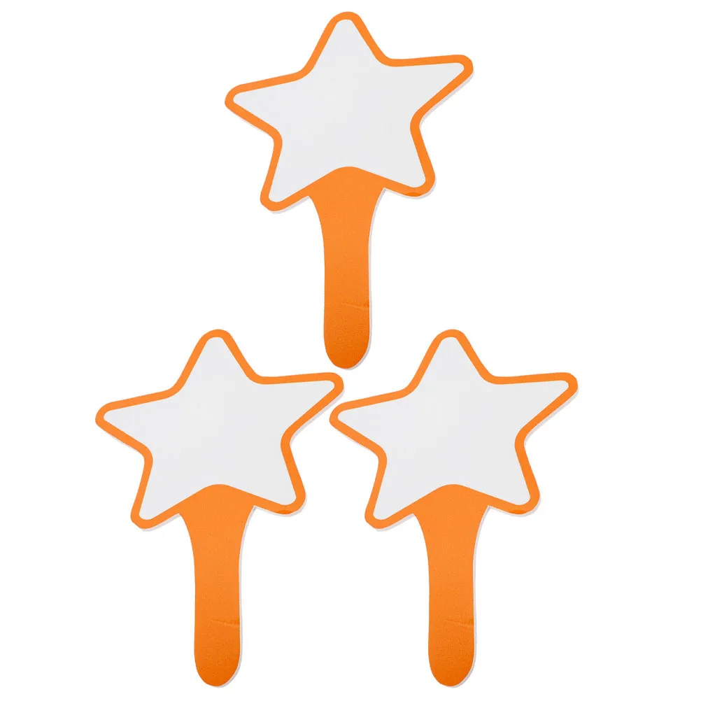 3 قطعة السبورة البيضاء الفارغة المحمولة الجافة محو مجداف قابلة لإعادة الاستخدام لوحة النتائج لكتابة التصويت مسح لوحات صغيرة المجاذيف #2