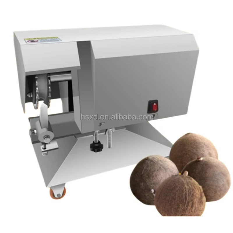 Small Semi-automatic Coconut Peeler Machine  Sheller Huller Shell-breaking Machine