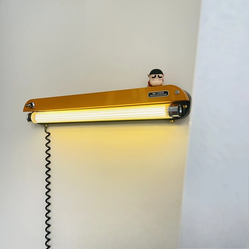 

Vintage atmosphere wall lamp coffee corner next to the ancient sofa