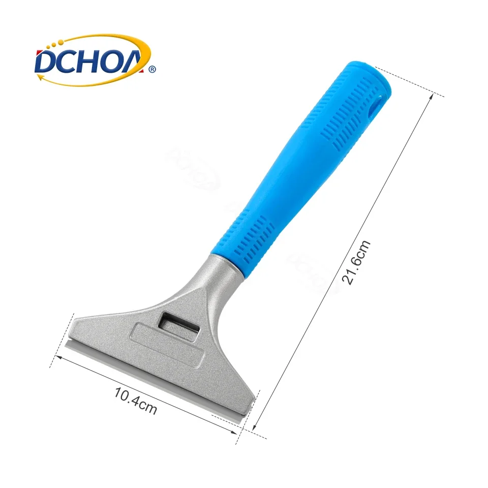DCHOA Industrial Razor Blade Scraper Tool with Protective Cover for Glue Sticker Paint Vinyl Removal Automotive Detailing