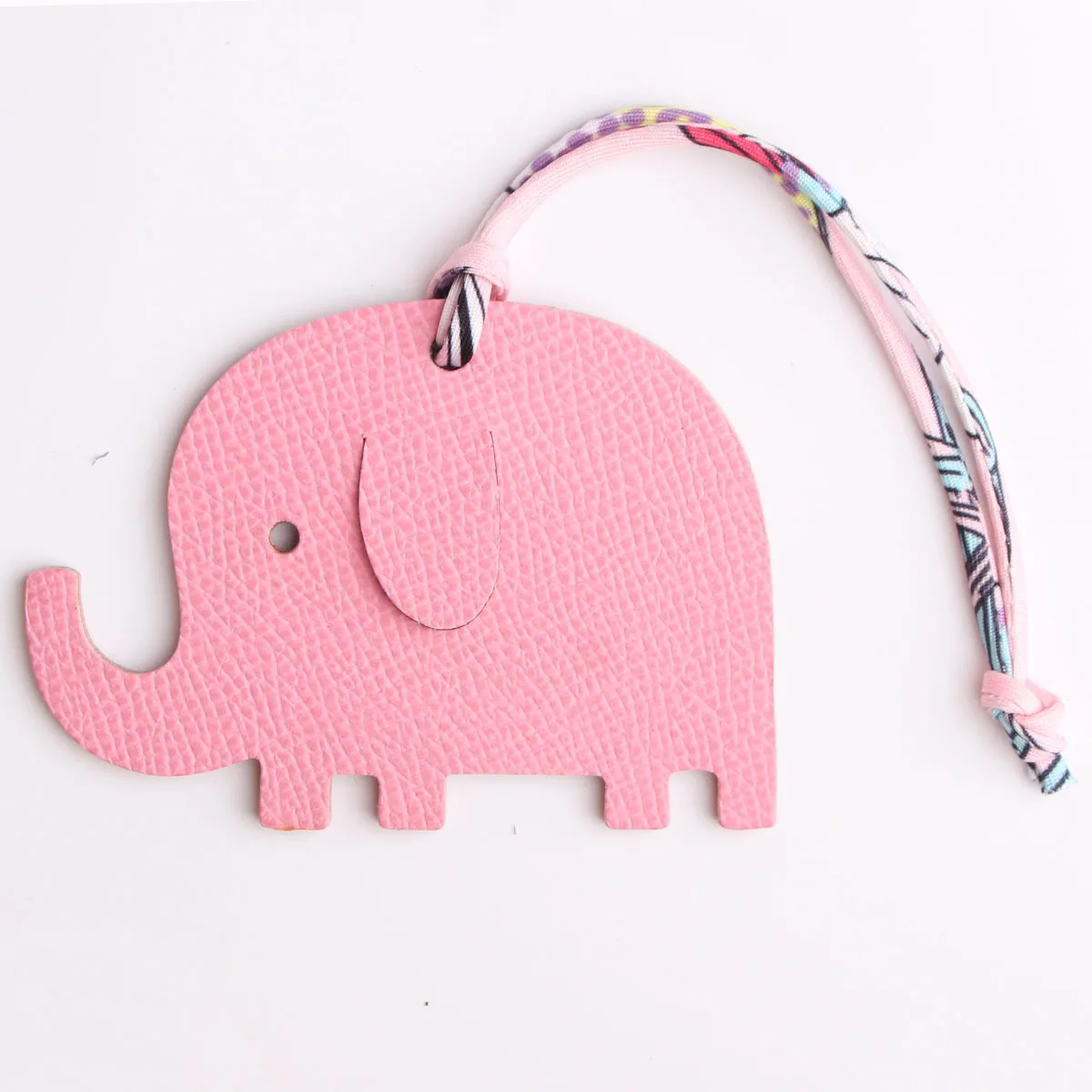 Double Faces Cute Real 100% Full Grain Leather ELEPHANT Keychain Backpack Pendant Animal Women Bag Charm