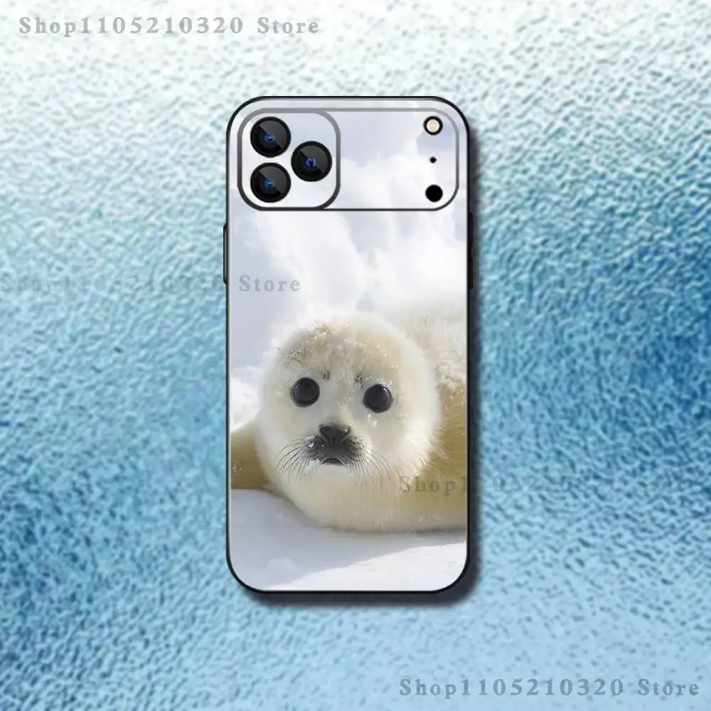 حافظة هاتف لطيفة على شكل حيوان لهاتف آيفون 17,16,15,14,13,12,11,Pro,Max,Plus,E,SE4,Air,Mini Black Soft Funda #6