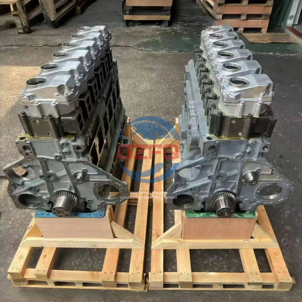 Factory Price Komatsu Excavator Engine S6D125 Long Block Cylinder Block Assembly 6D125 6D102 6D107 6D170 6D114 6D140 4D106
