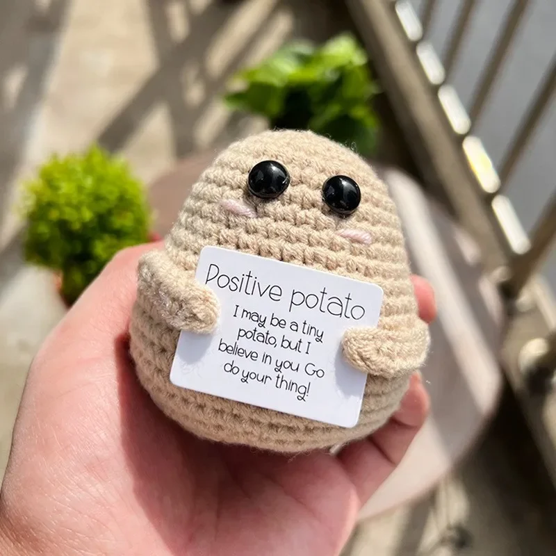 Personalized Big Butt Potato Cute Crochet Positive Potato Doll Home Room Decor Christmas Birthday Friends Party Decoration Gift