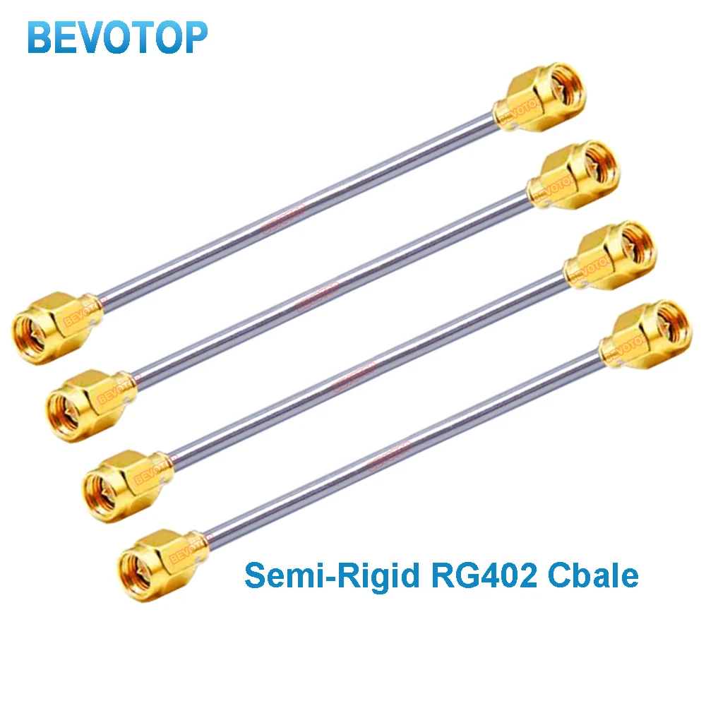 1PCS SMA Male to SMA Male Plug High Frequency RG-402 Coaxial Cable with 141 Pigtail Low Loss RF Jumper Test Cable Semi-Rigid