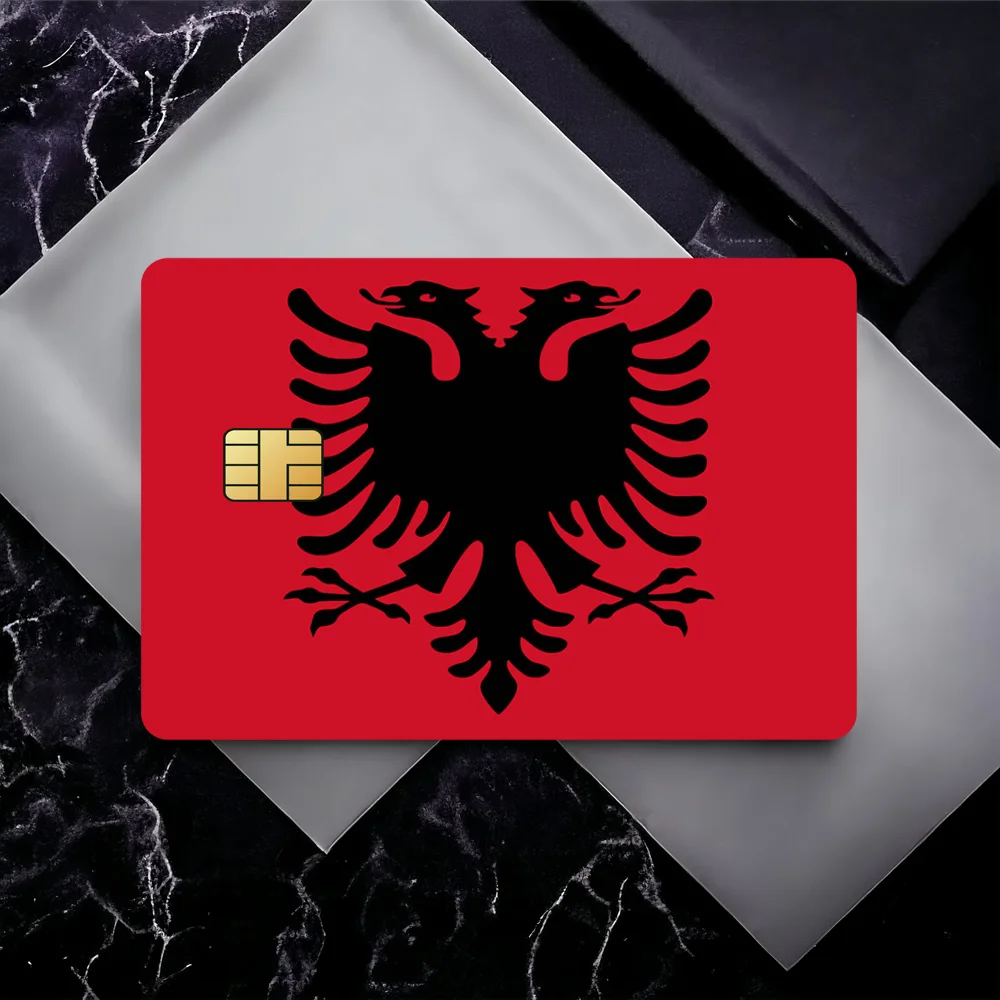 Albania Albanians Flag Decorative Small Waterproof Chip 4PCS Card Sticker New Anti-Scratch