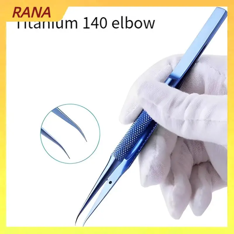 

RANA 2PCS Titanium Alloy Tweezers Professional Repair Fingerprint Fly Line Phone Motherboard Antimagnetic Electronics Forceps