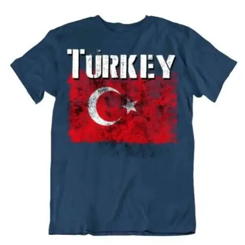 Turkey flag Tshirt T-shirt Tee top city map star and crescent Great SOUVENIR