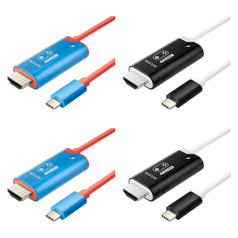 2M 4K 60/144HZ نوع C إلى HDMI متوافق محول موصل التلفزيون المحمول حوض لعبة وحدة التحكم محطة إرساء التلفزيون للتبديل #4