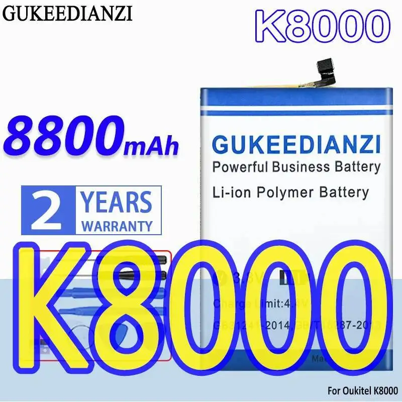 

Mobile Phone Battery For Oukitel K8000 Reliable Power Premium Replacement 8800Mah