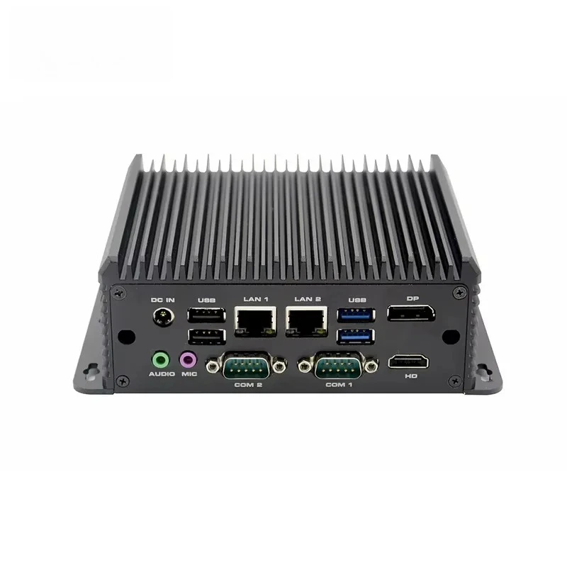 Wide temperature 5205U industrial mechanical fanless mini PC DP HD 4K Win 10/11 & Linux system industrial computer