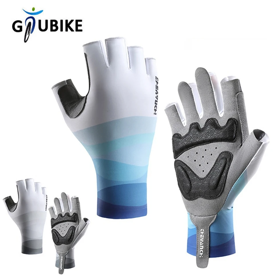 GTUBIKE Radfahren Fahrrad Halb Kurze Finger Handschuhe Stoßfest Atmungsaktiv MTB Road Fahrrad Handschuhe Männer Frauen Sport Radfahren Ausrüstung
