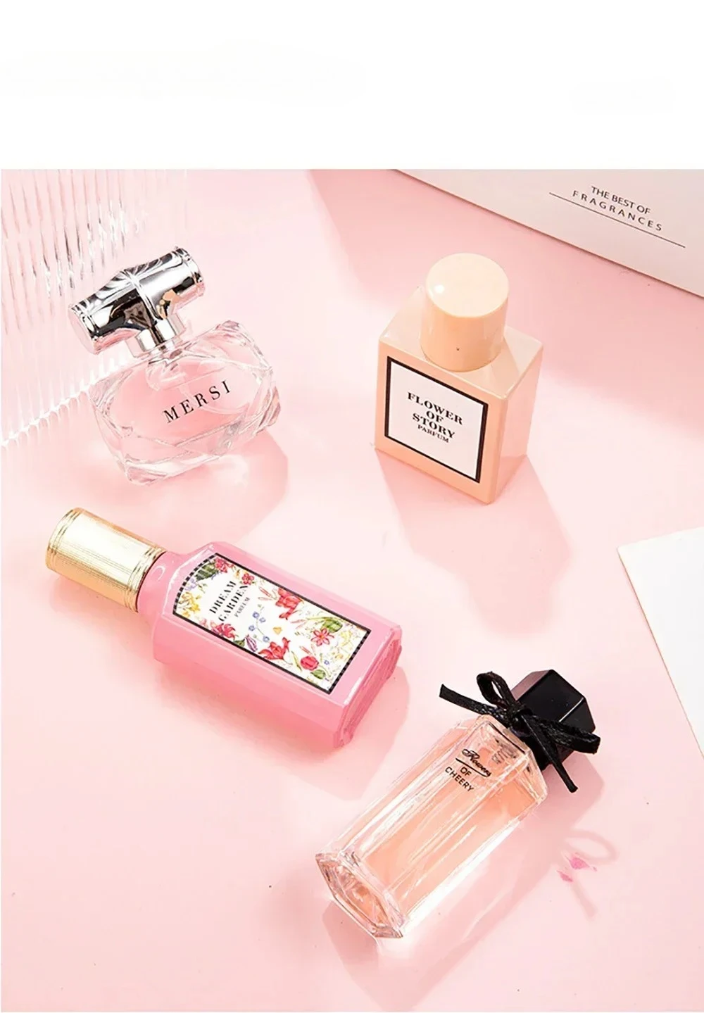 Geschenkset met bloemengeur – 110 ml 4-delig Eau de Parfum voor dames – Balminess Feromoon-geïnfuseerde elegante geurcollectie