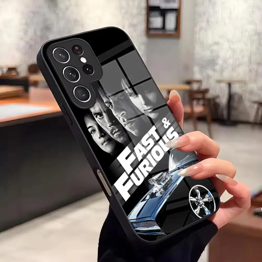 Fast F movie sprot car FF Phone Case For Samsung Galaxy A57 A37 A27 A17 A56 A16 A26 A55 A15 A54 A53 Glass Phone Case