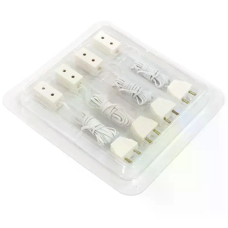 4Pcs 1/12 Dollhouse Decorative Lamp Transformer Socket Connection Line Model Home Appliances Accessories Kid Pretend Play Toys