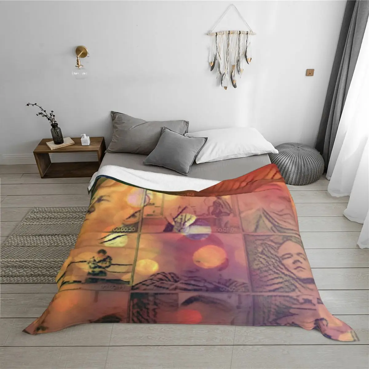 فاز بنين برونسكي الفرقة رمي بطانية البطانيات للأرائك محشوة كيس النوم البطانيات سرير الزخرفية #3