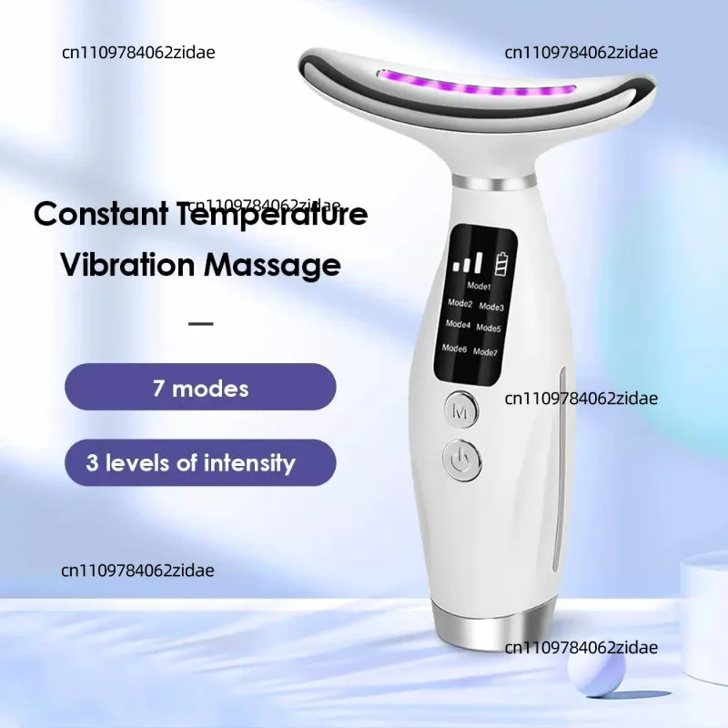 For Neck Face Lifting Massager 7 Colors Light LED Photon Therapy