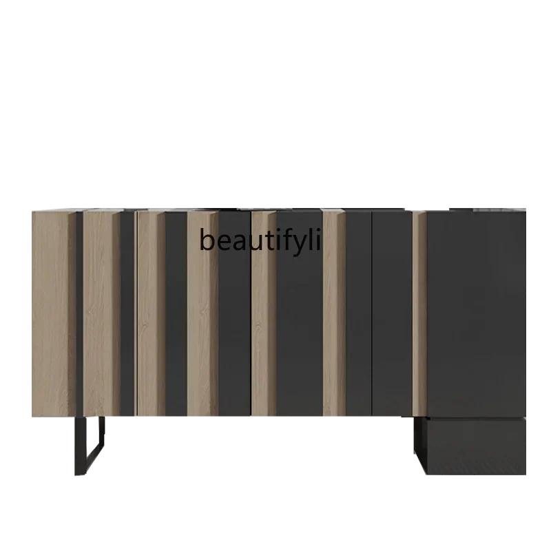 

Nordic paint side cabinet solid wood porch cabinet multi-functional storage storage decorative cabinet3286
