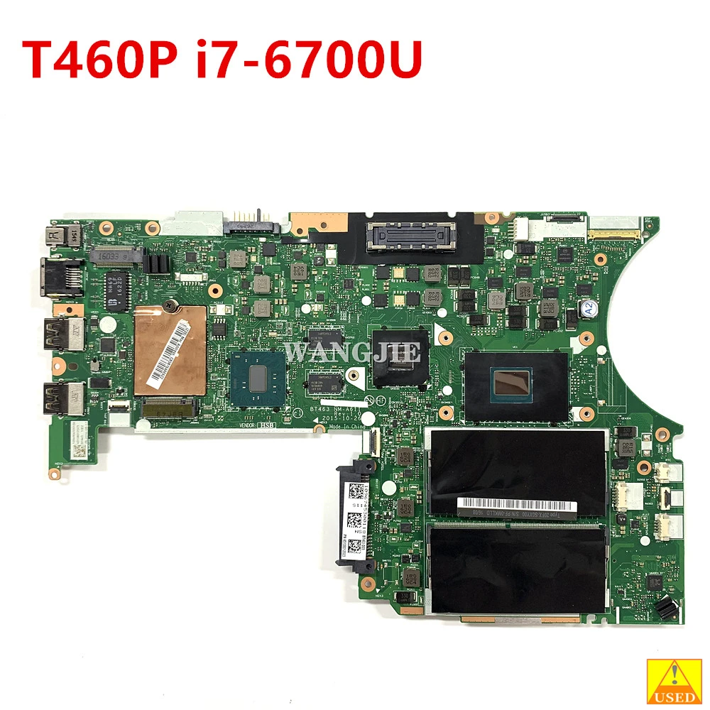 BT463 NM-A611 For Lenovo Thinkpad T460P Laptop Motherboard i7-6700HQ GPU GT940M FRU 01YR856 01HX091 01AV878 01YR858 01HX093