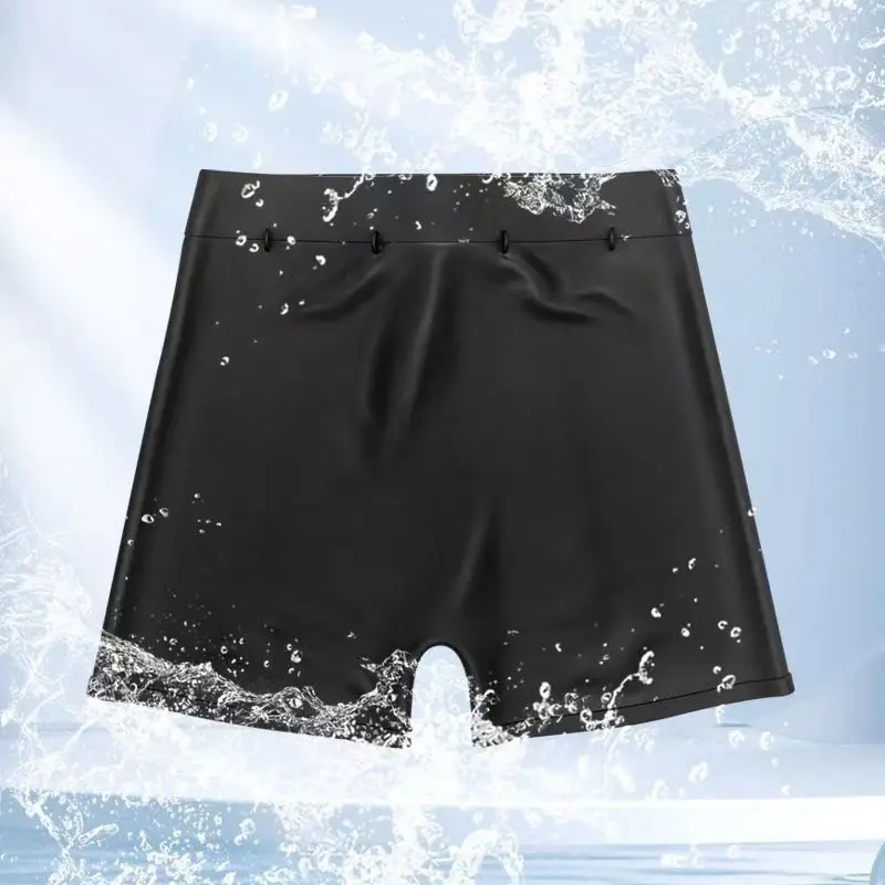 Silicone Waterproof Swim Shorts For Men Women, Rubber Boxer Trunks Protection Surfing Seaside Swimming Pants