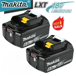 100% Genuine Makita Rechargeable Power Tool Battery, Replaceable LED Lithium-ion, 6.0 Ah 18V LXT BL1860B BL1860BL1850 BL1830