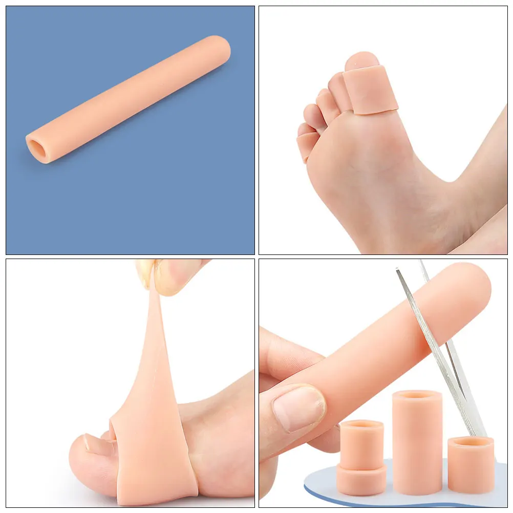 

Big Toe Protectors Soft Sebs Toe Sleeves Anti-Friction Comfortable Covers for Women High Heel Use Finger Gloves