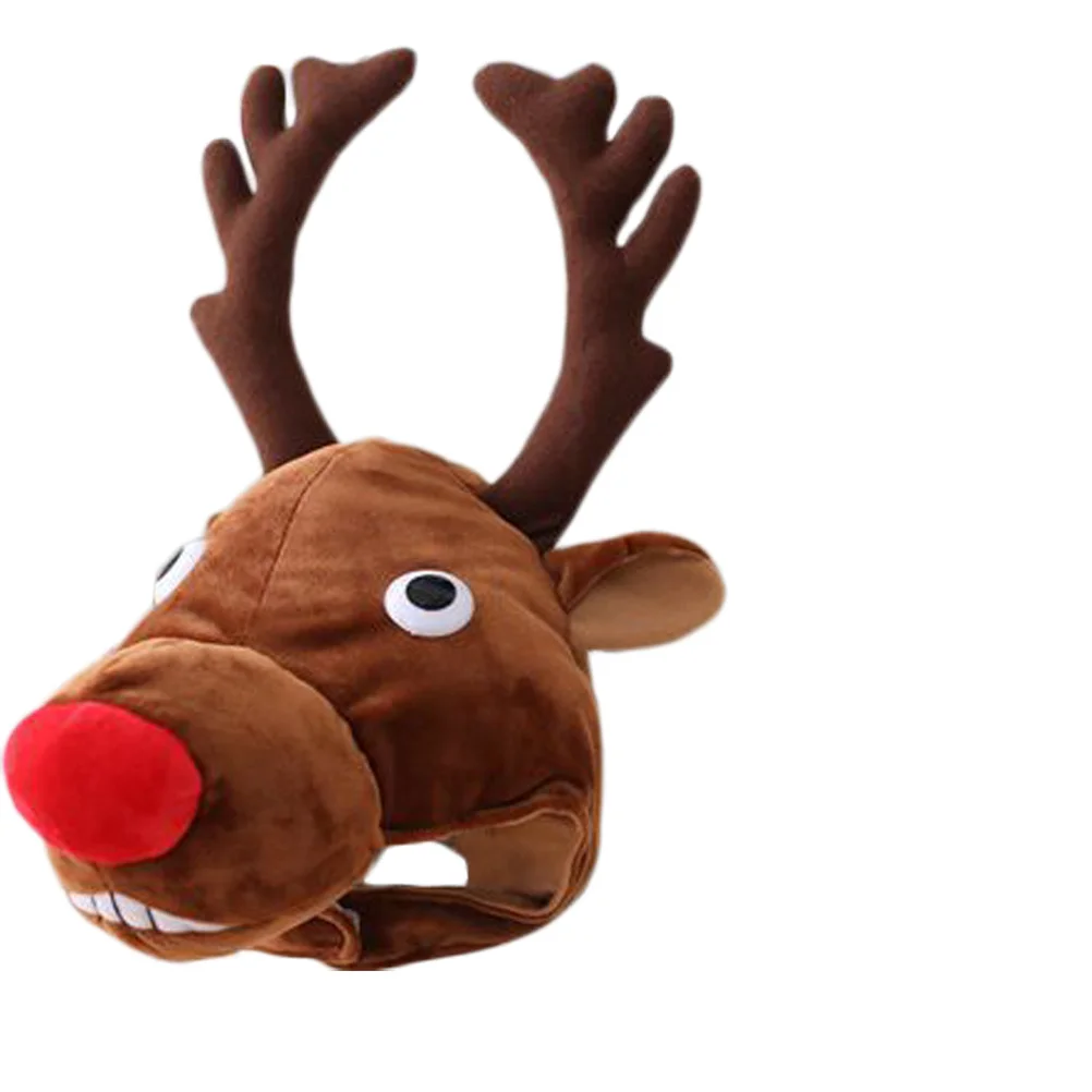 1 stks trendy kerst hoofddeksels schattige elanden stijl kostuum feesthoed leuke foto prop voor volwassenen unieke viering accessoire