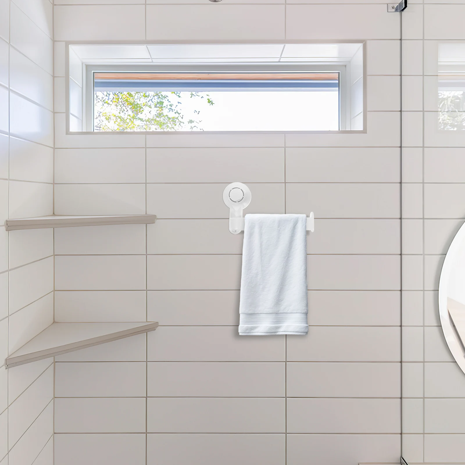 

Suction Cup Tissue Holder Bathroom Paper Towel Mounted White Multipurpose Toilet Roll Stand Heavy Duty Suction Cups