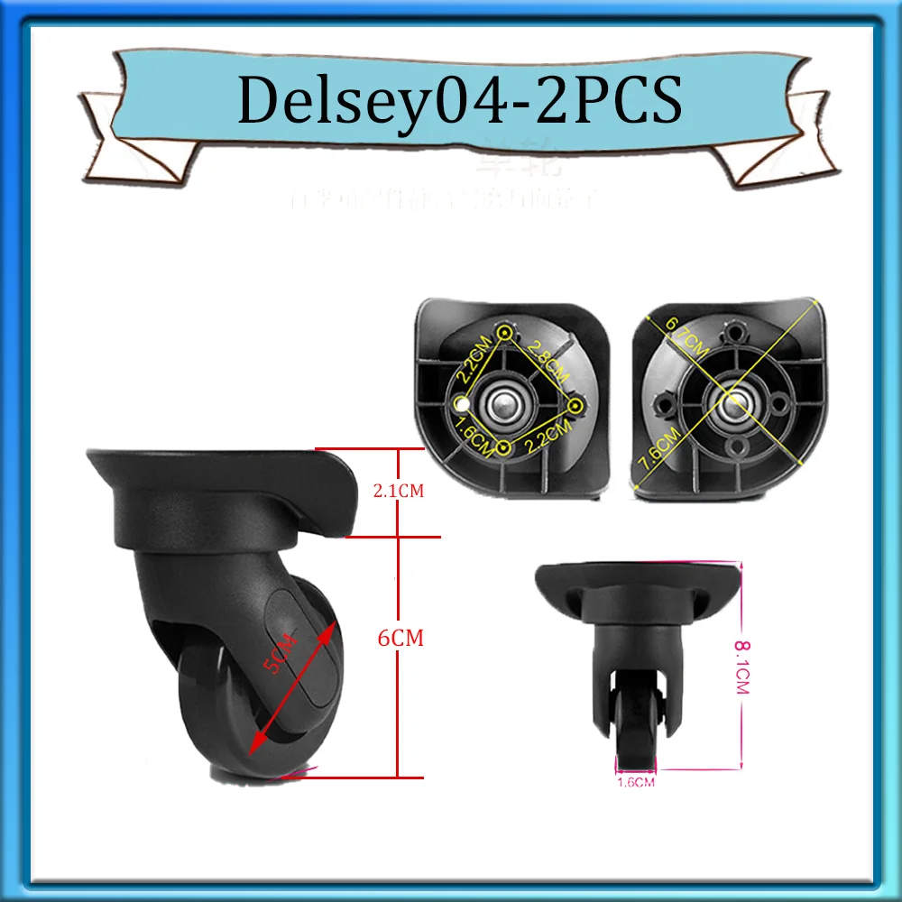 Roda Universal para Reparação Mala de Viagem, Smooth Salvar Esforço, Adaptar para Delsey Silent Wheel Acessórios de Viagem