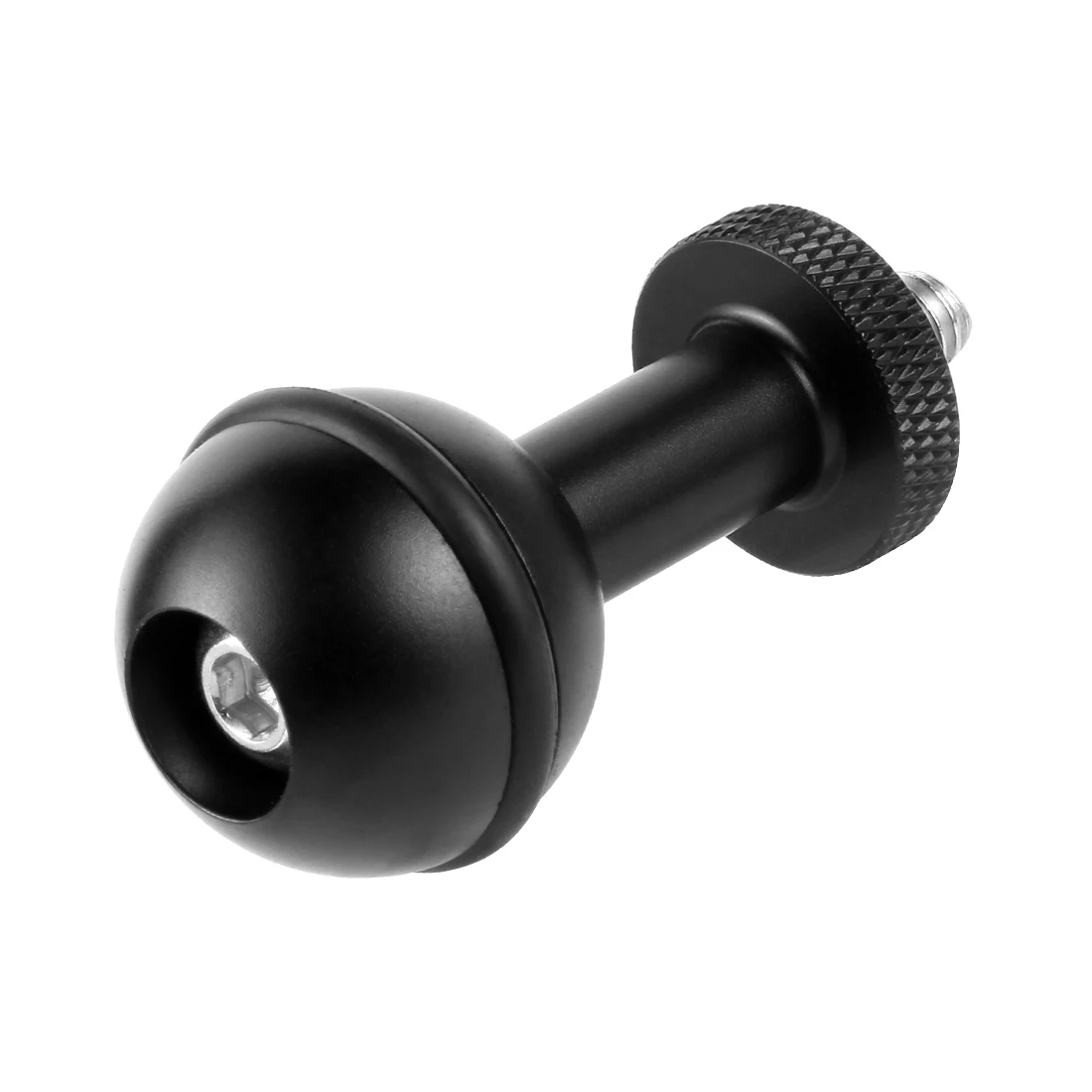 Bgning-parafuso de metal para câmera de ação, adaptador com cabeça de esfera ajustável de 1/4 polegadas para gopro 8, 7, 6, 5, 4, sjcam, akaso, ek7000, 4k