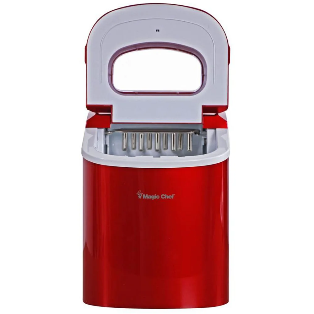 Magic Chef 27 lb, kapasitas Portable table Maker es, merah 2023