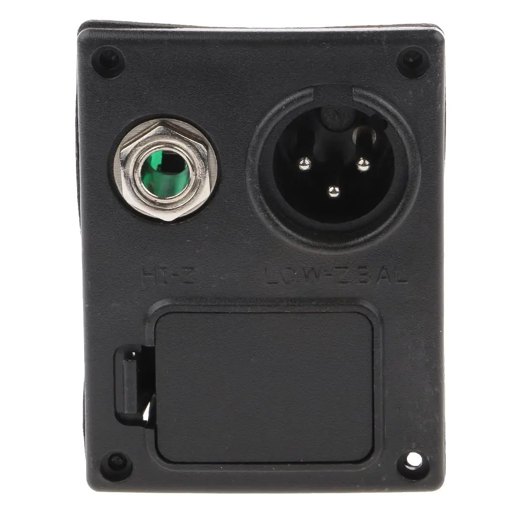 Active Pickup Battery Holder Compartment Cover Jack Circuit 4 Pin Plug for Electric and Bass Guitar Assembly