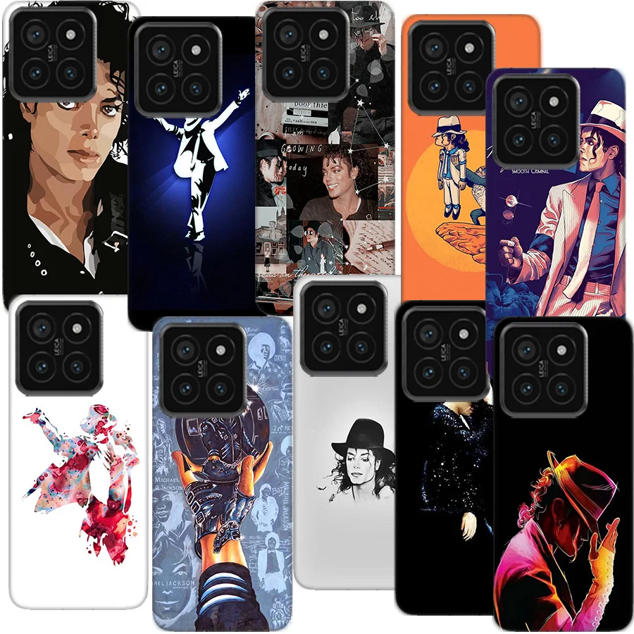 Singer Michael Jackson Clear Phone Case For Xiaom Mi 12 12T 11T 10T 9T 13 11 10 9 8 Lite CC9 CC9E Pro 6X 5X A1 A2 A3 Cover Coque