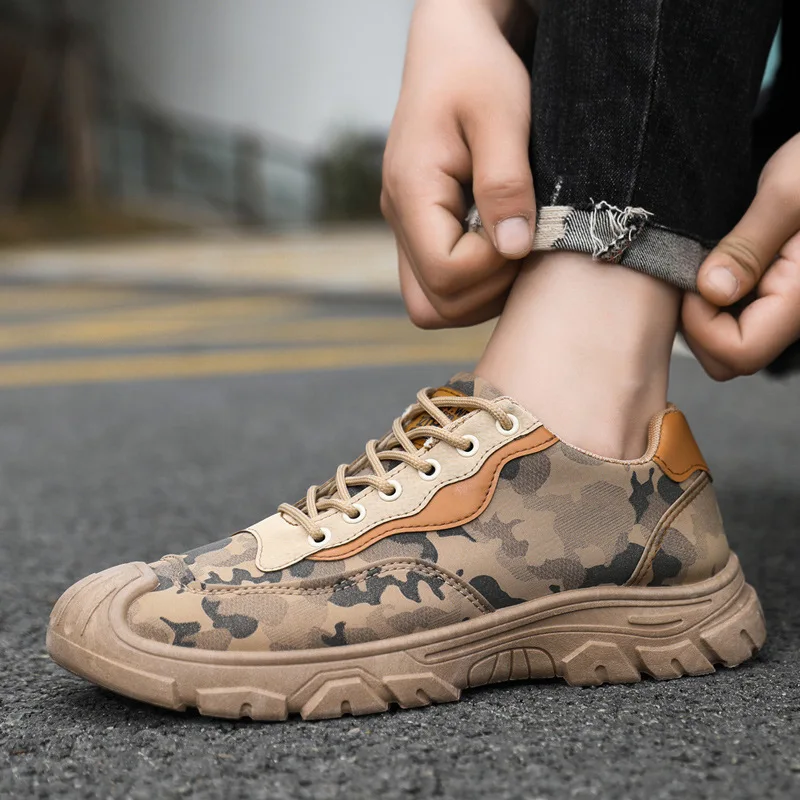أحذية المشي لمسافات طويلة للرجال المضادة للانزلاق المألوف متعددة الاستخدامات خفيفة الوزن العصرية أحذية رياضية رجالية عادية أحذية المشي لمسافات طويلة في الهواء الطلق