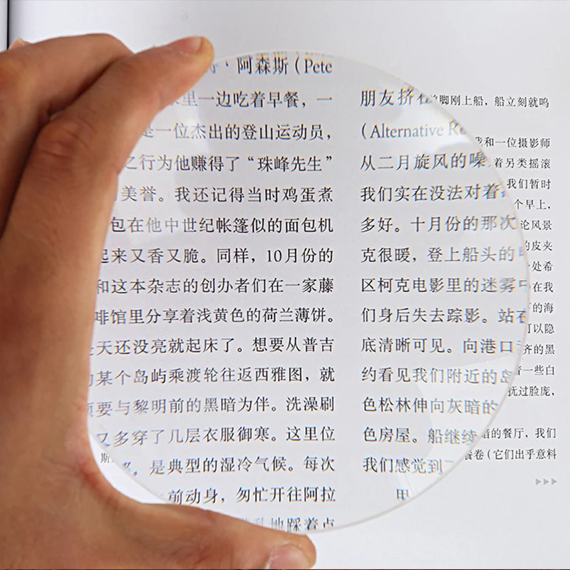 Optical White Glass Double Convex Lens Diameter 30mm10X 36mm8x 40mm8x 50mm6x 110mm5x Magnifier Projector