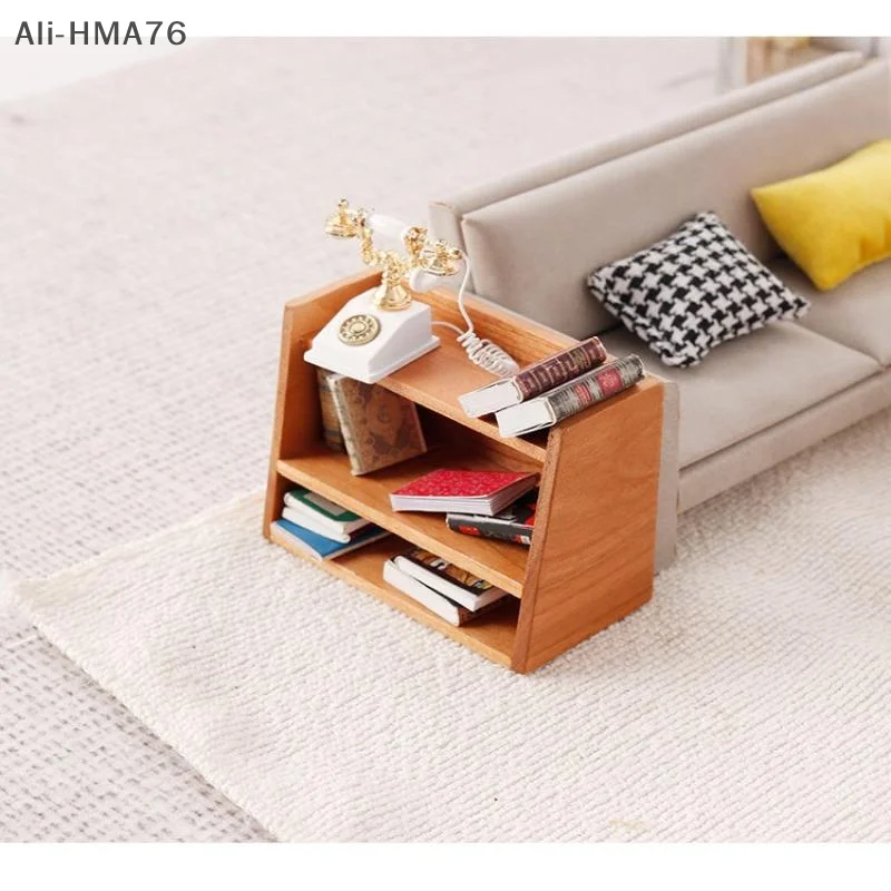 (YY) 1 قطعة 2025 جديد 1: 12 دمية مصغرة الخشب عرض الرف خزانة تخزين الرف لعبة بيت الدمية الأثاث نموذج اللعب #4