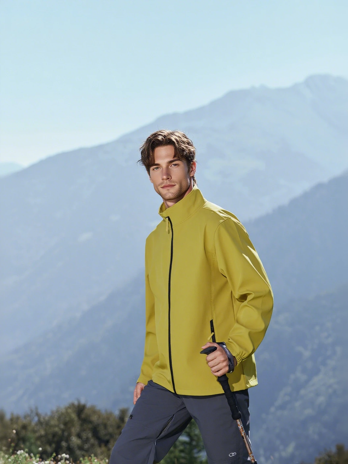 

Men's and Women's Outdoor Jacket Spring and Autumn Windproof Long-sleeved Stand-up Collar Zipper Coat High-end Brand Top